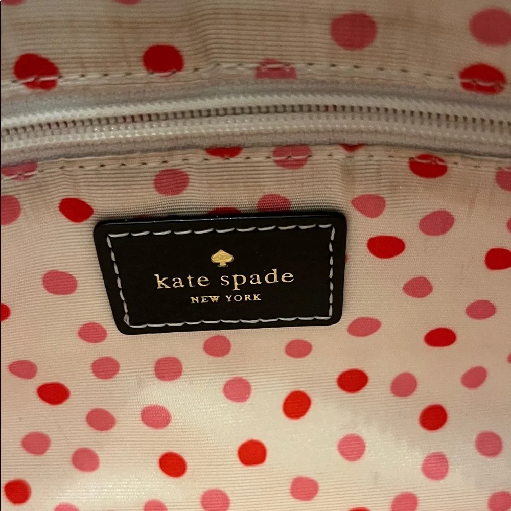 Kate Spade‎ Black Leather Zip Chain Baguette Bag